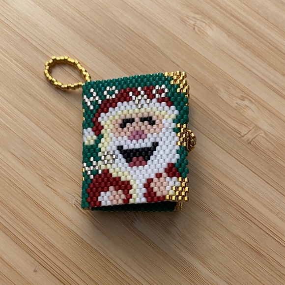 Other - Beaded Santa Keychain